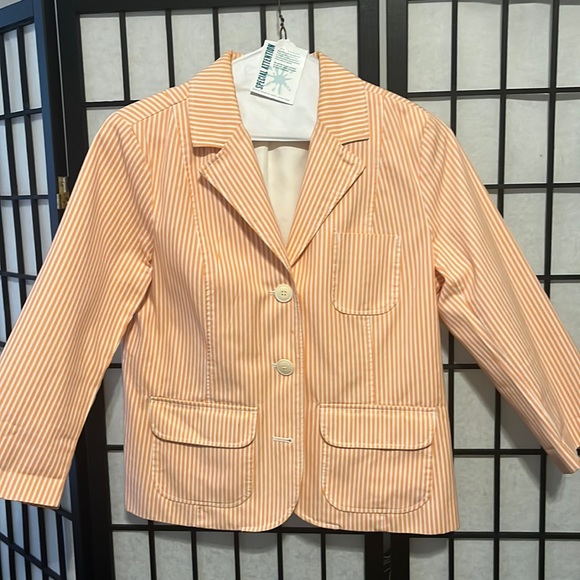 Old Navy Jackets & Blazers - Orange PinStripe Blazer by Old Navy